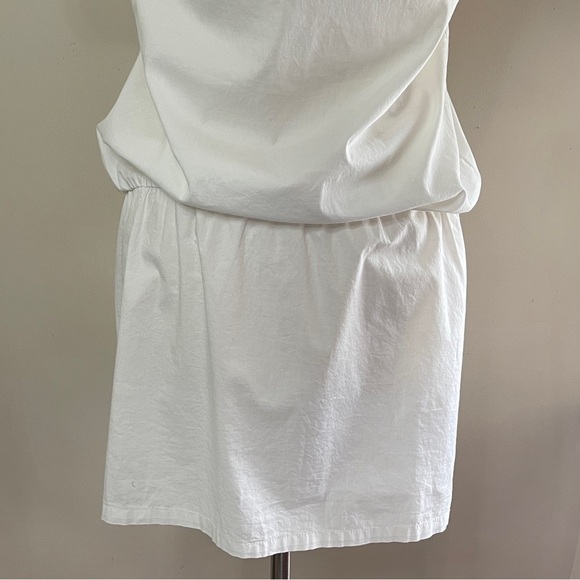 NWT UNITED COLORS OF BENETTON Cotton Poplin Cap Sleeve Mini Dress, Medium - Picture 7 of 11